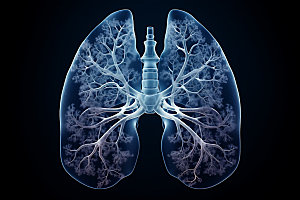 肺部构造内脏医学插图