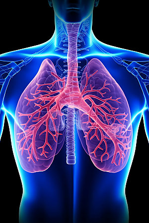 肺部构造医学医疗插图