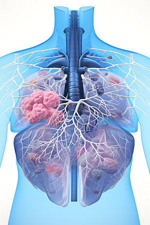 肺部构造内脏光效插图