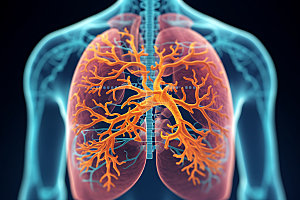 肺部构造内脏光效插图