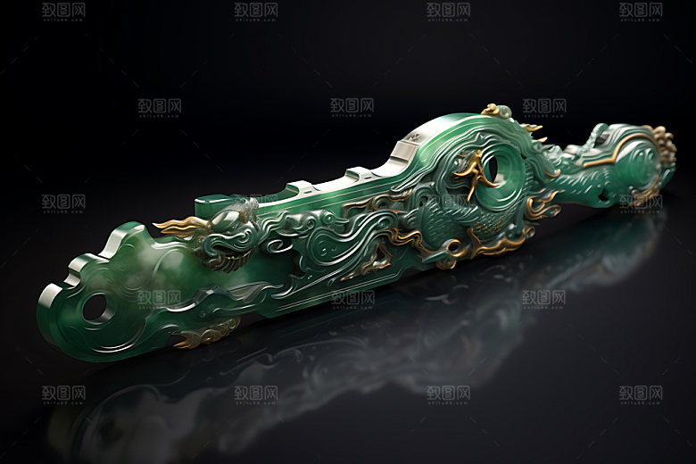 玉雕玉器古玩模型
