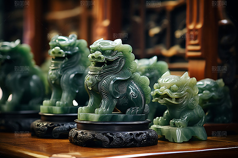 玉雕古玩华丽模型