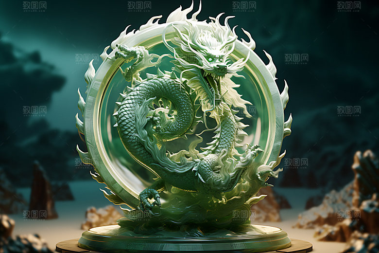 玉雕华丽精美模型