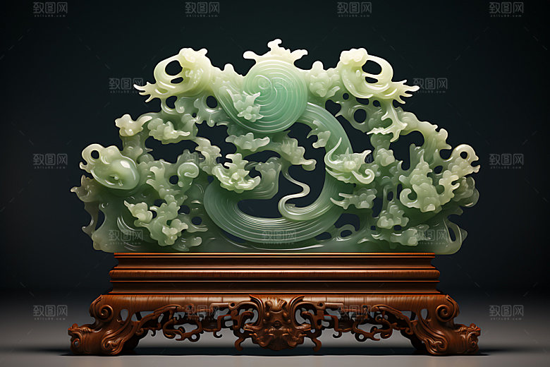 玉雕玉器珍宝模型