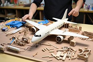 飞机模型玩具航模摄影图