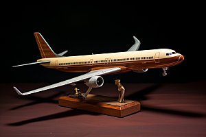 飞机模型收藏玩具摄影图