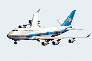 飞机模型飞行航模摄影图