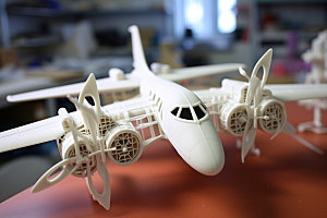 飞机模型航模飞行摄影图