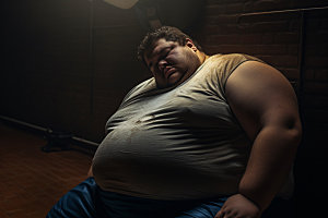 胖子减肥减脂运动素材