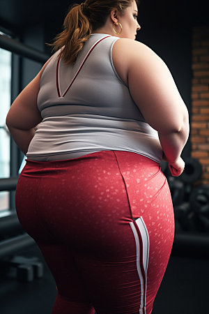 胖子减肥广告瘦身素材