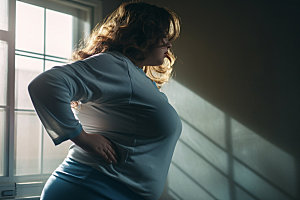 胖子减肥健康运动素材