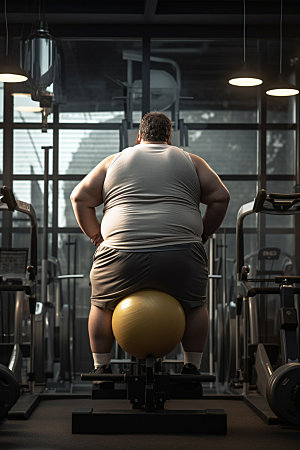 胖子减肥瘦身宣传素材
