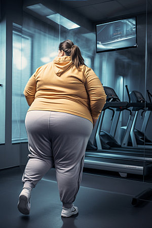 胖子减肥健康肥胖素材