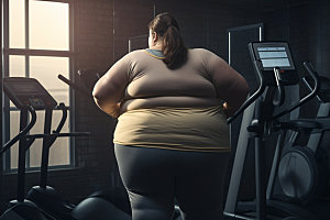 胖子减肥健康宣传素材