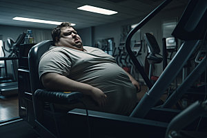 胖子减肥减脂宣传素材