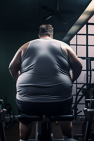 胖子减肥健康广告素材