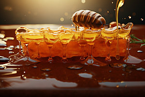 蜂蜜罐美食手工蜂蜜摄影图