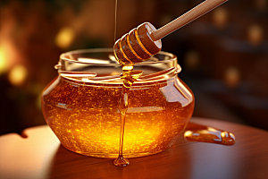蜂蜜罐食品手工蜂蜜摄影图