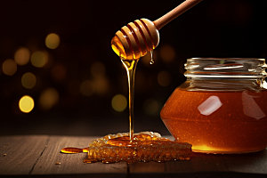 蜂蜜罐食品美食摄影图