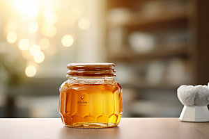 蜂蜜罐高清美食摄影图