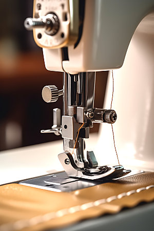 缝纫机制衣缝补摄影图