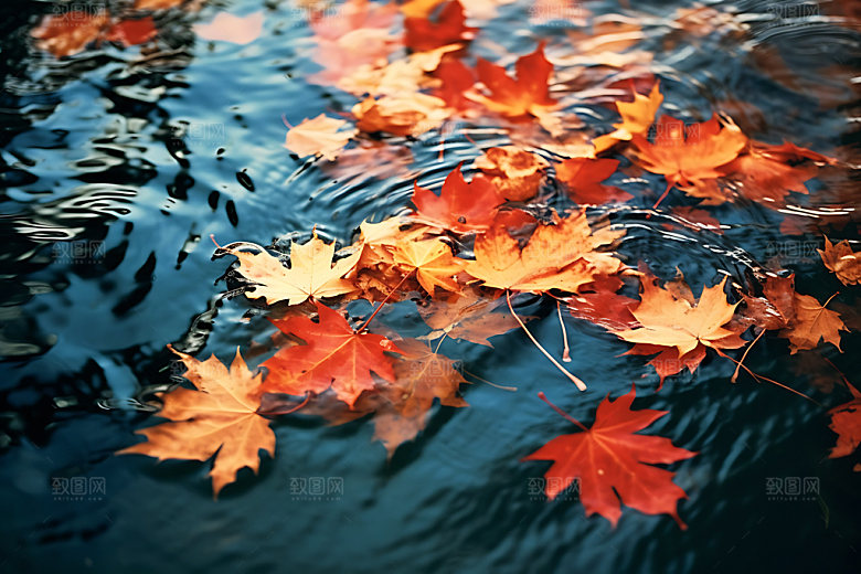 枫叶秋天高清摄影图