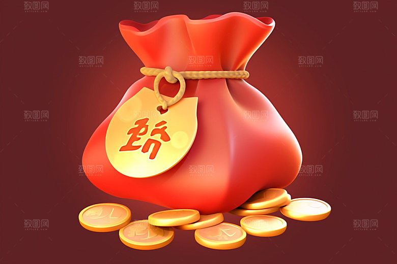 福袋大促喜庆元素