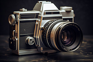 复古相机金属相机胶片相机模型