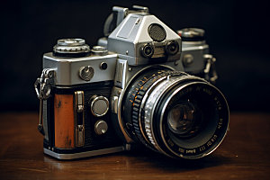 复古相机拍照金属相机模型