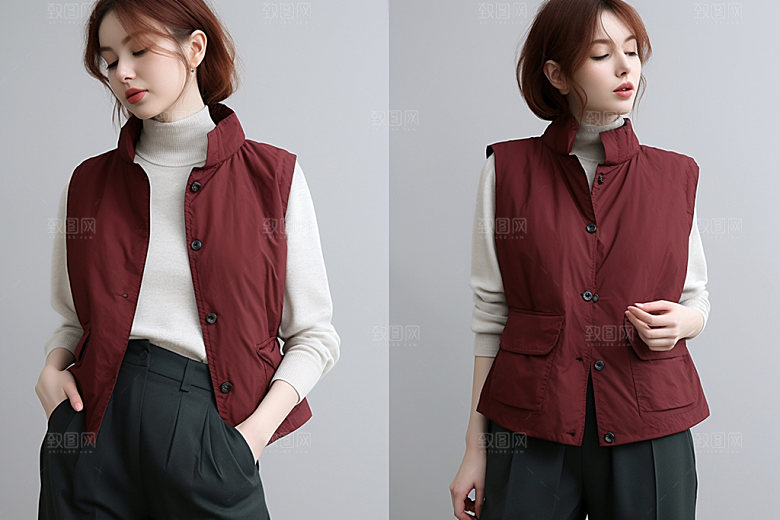 秋冬服装衣装展示摄影图