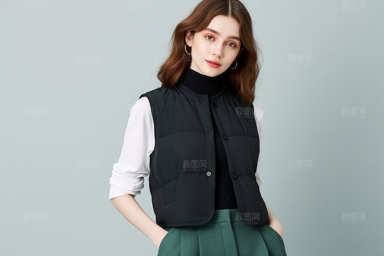 秋冬服装时尚展示摄影图