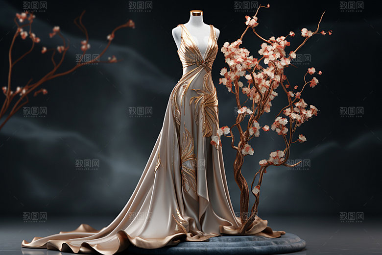 秋冬服装高清展示摄影图