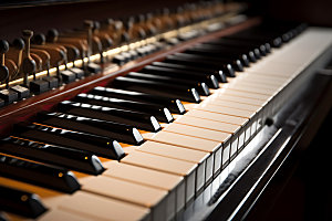 钢琴音乐高清摄影图
