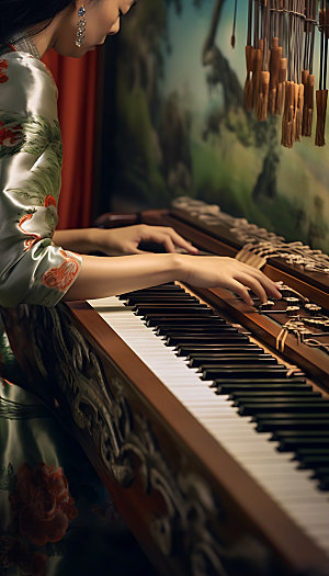 钢琴音乐高雅摄影图
