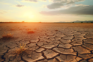 干旱天气现象自然气候摄影图