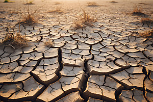 干旱荒野自然气候摄影图