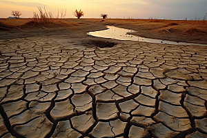 干旱缺水荒野摄影图