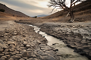 干旱自然气候高清摄影图