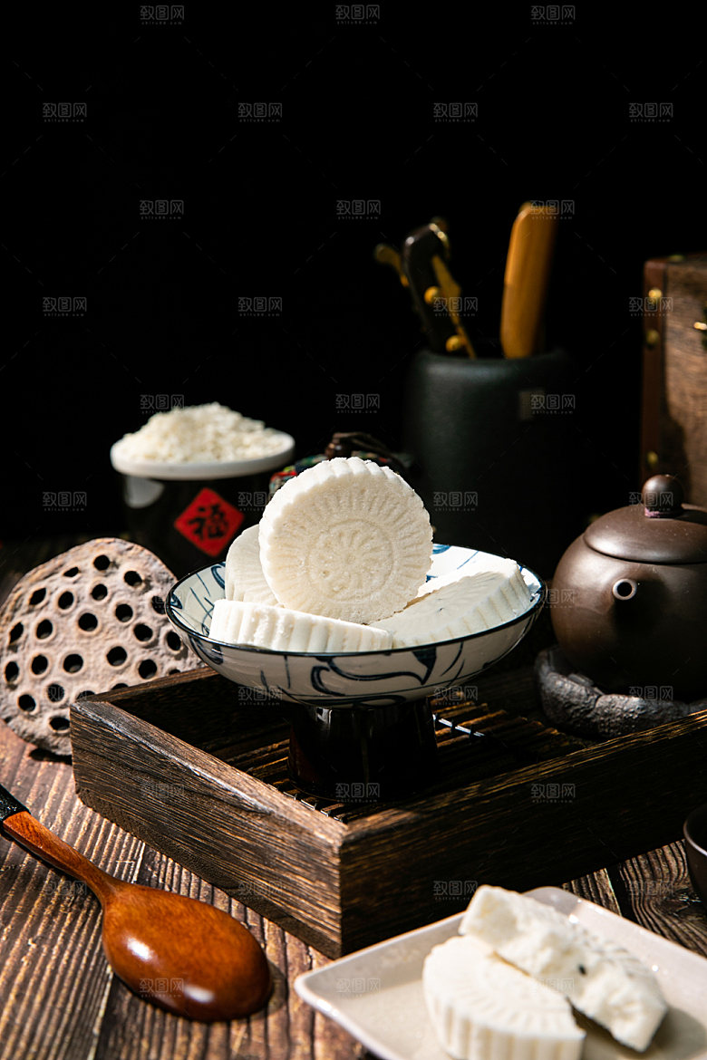 中式糕点高清美食摄影图