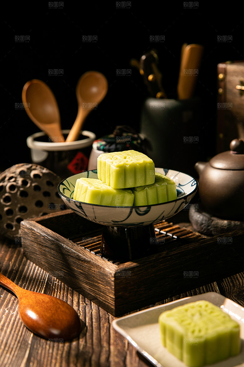 中式糕点高清甜点摄影图