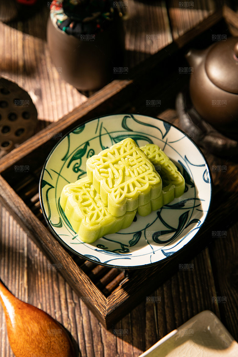 中式糕点甜点点心摄影图
