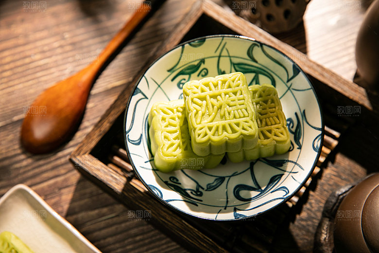 中式糕点美食高清摄影图