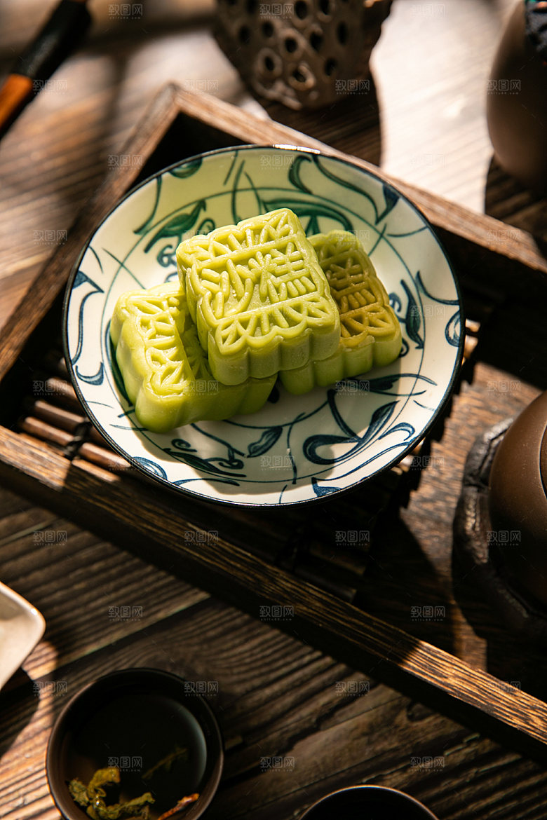 中式糕点高清甜点摄影图