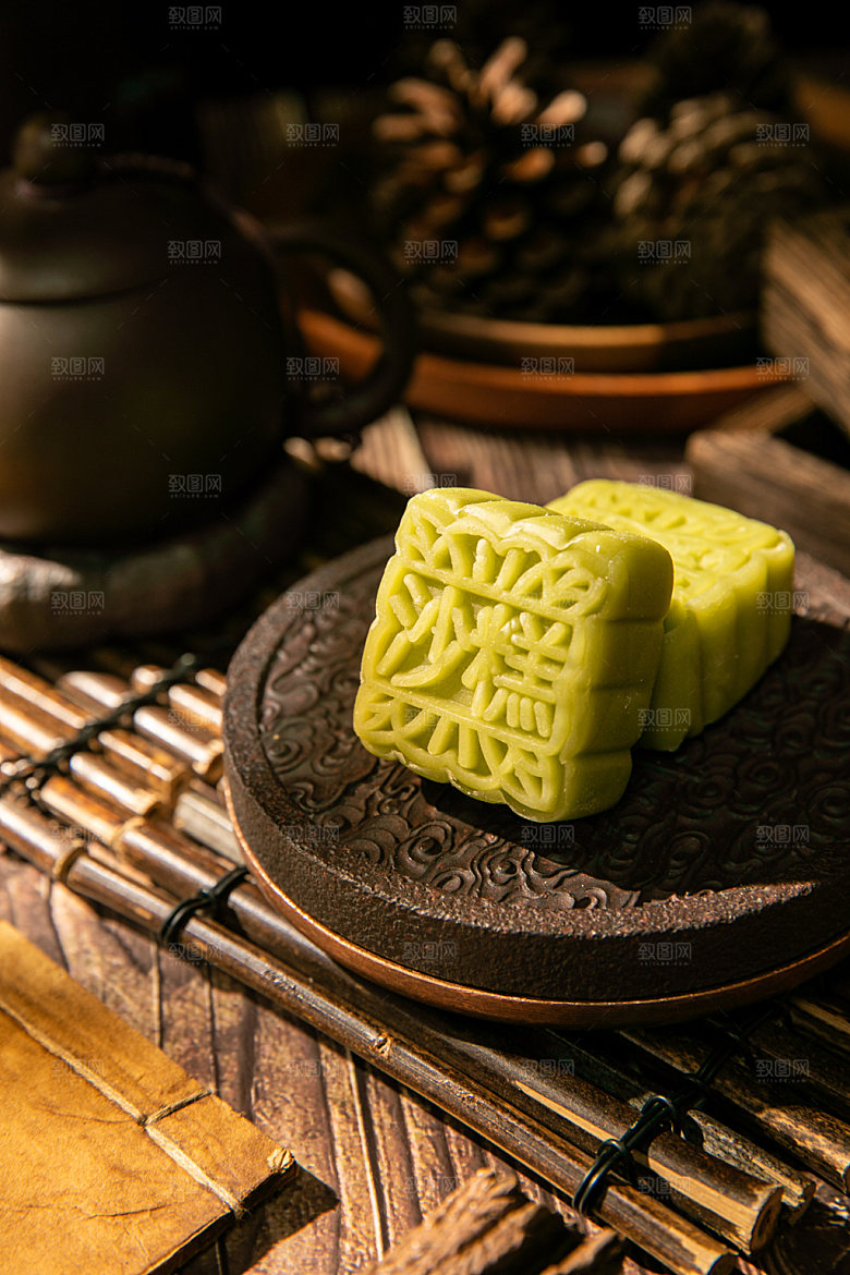 中式糕点点心甜点摄影图