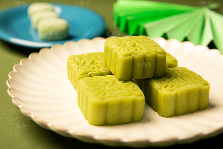 中式糕点美食点心摄影图