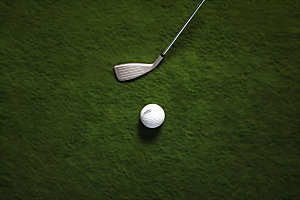 高尔夫球运动健身摄影图