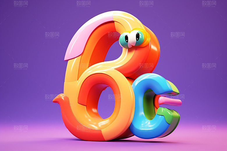 电商促销搞怪卡通3d矢量元素