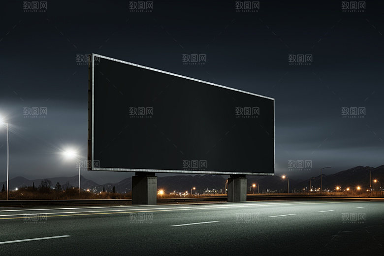 公路广告牌大喷高清样机