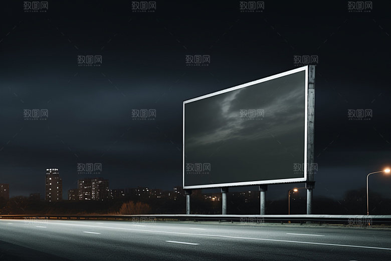 公路广告牌高清大型广告样机