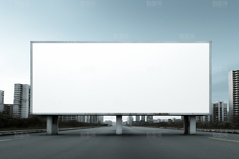公路广告牌高炮广告模型样机